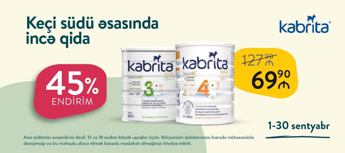 Kabrita 49% endirim