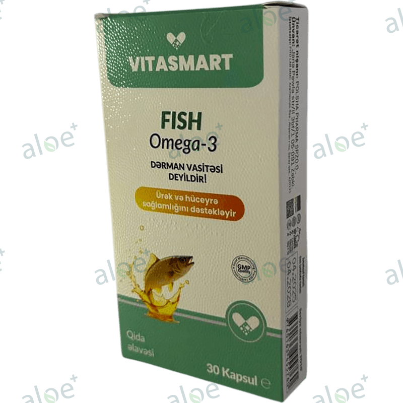 Vitasmart fish omega-3, 30 əd