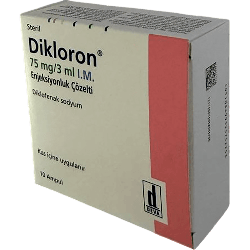Diklofenak 75 mq 3 ml 10 əd