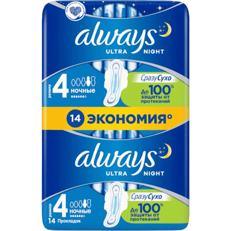 Always ultra night eco padlar 14 əd