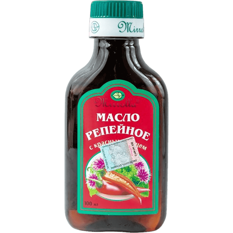 Atpıtrağı yağı qırmızı bibər ilə 100 ml