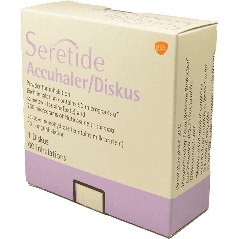 Seretide rotadisk 50/250 mkq. 60 doz.