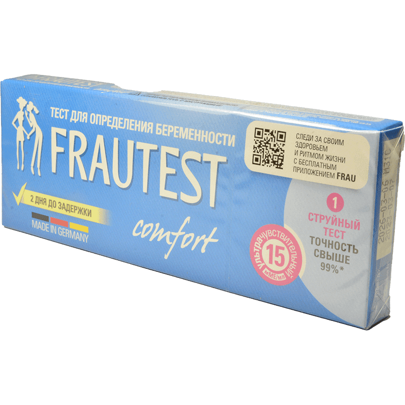 Hamiləlik testi "Frautest" comfort qabaq ilə 1 əd.