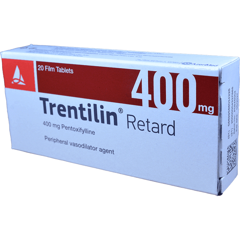 Trentilin retard 400 mg. 20 əd.