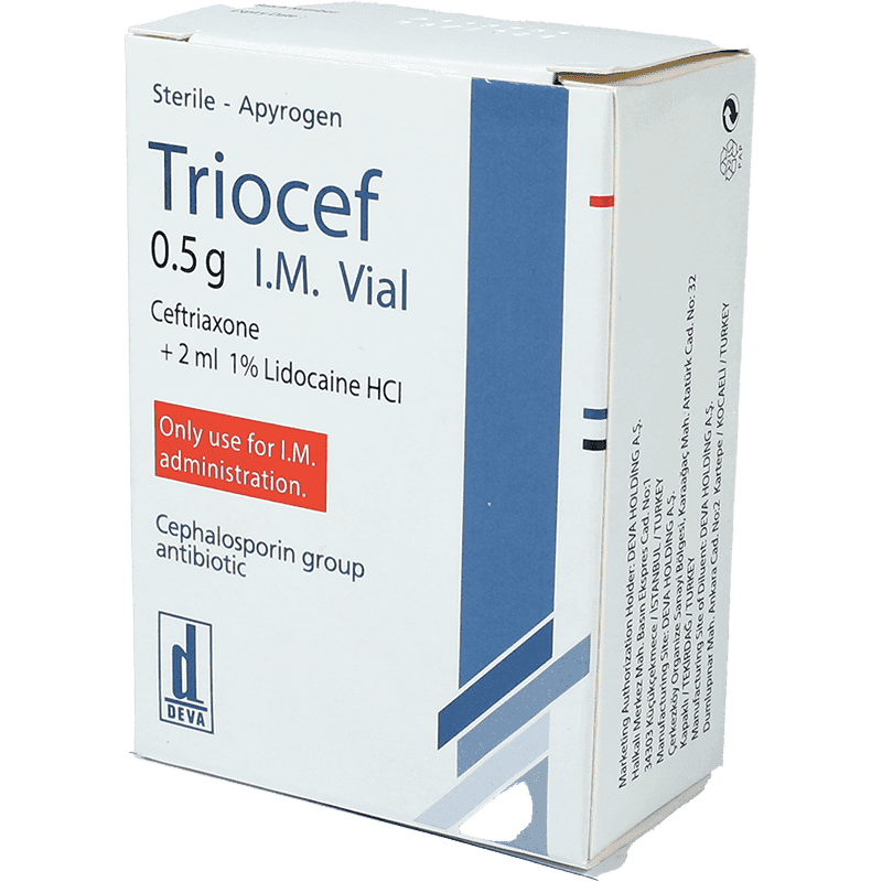 Triocef 0,5 q 1 əd.
