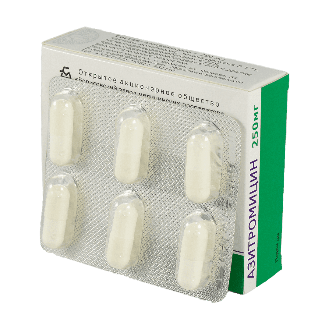 Azithromycin 250 mq 6 əd