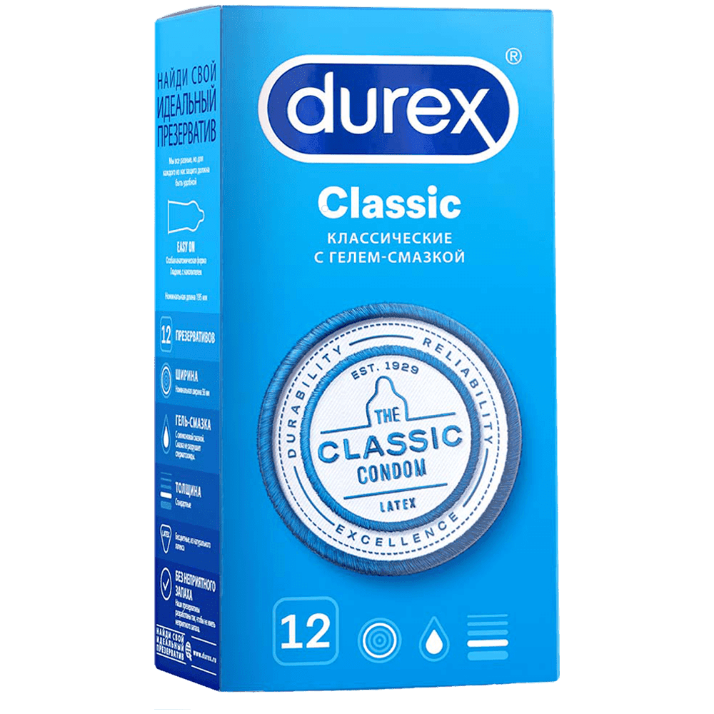 Durex Classic qoruyucu 12 əd
