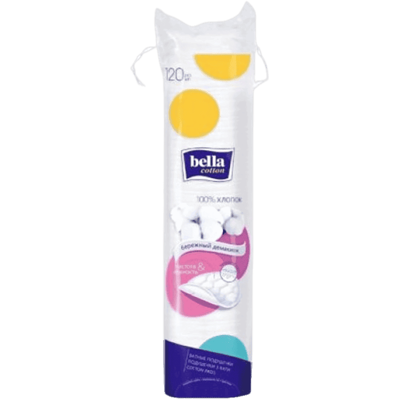 Makiyaj təmizləyici pambıq disklər Bella 120 əd