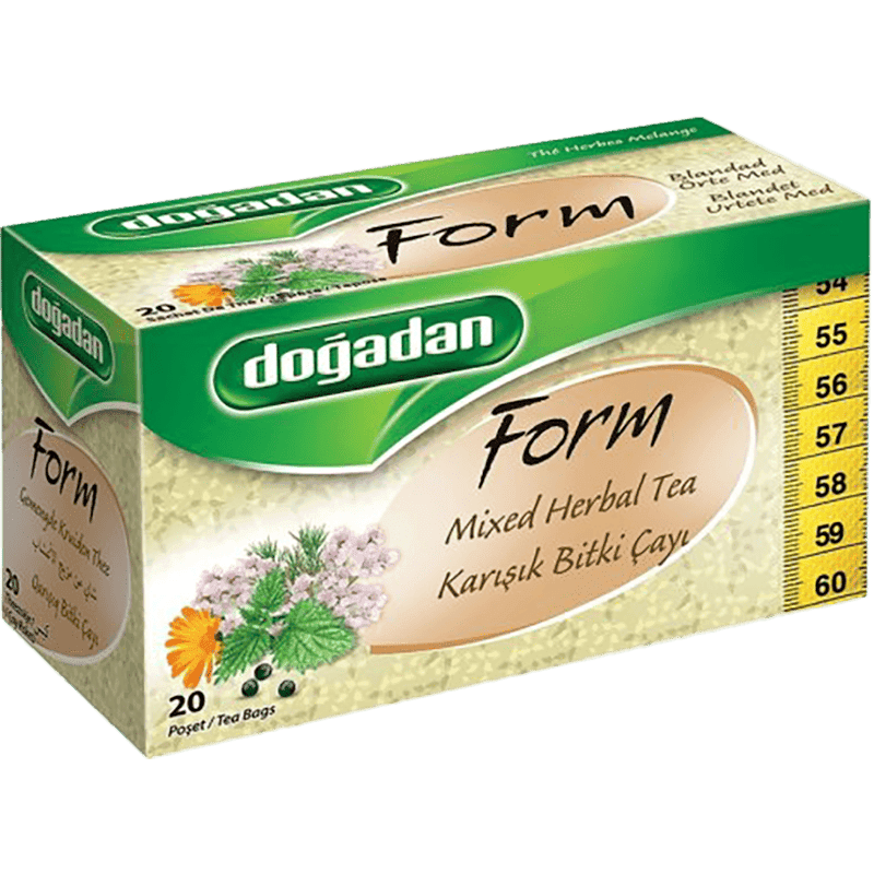 Doğadan form çay qarığıdalı damğaları ilə 20 əd