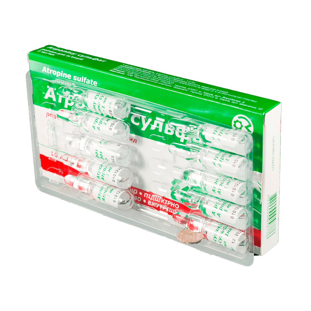Atropin sulfat 1 ml 10 əd