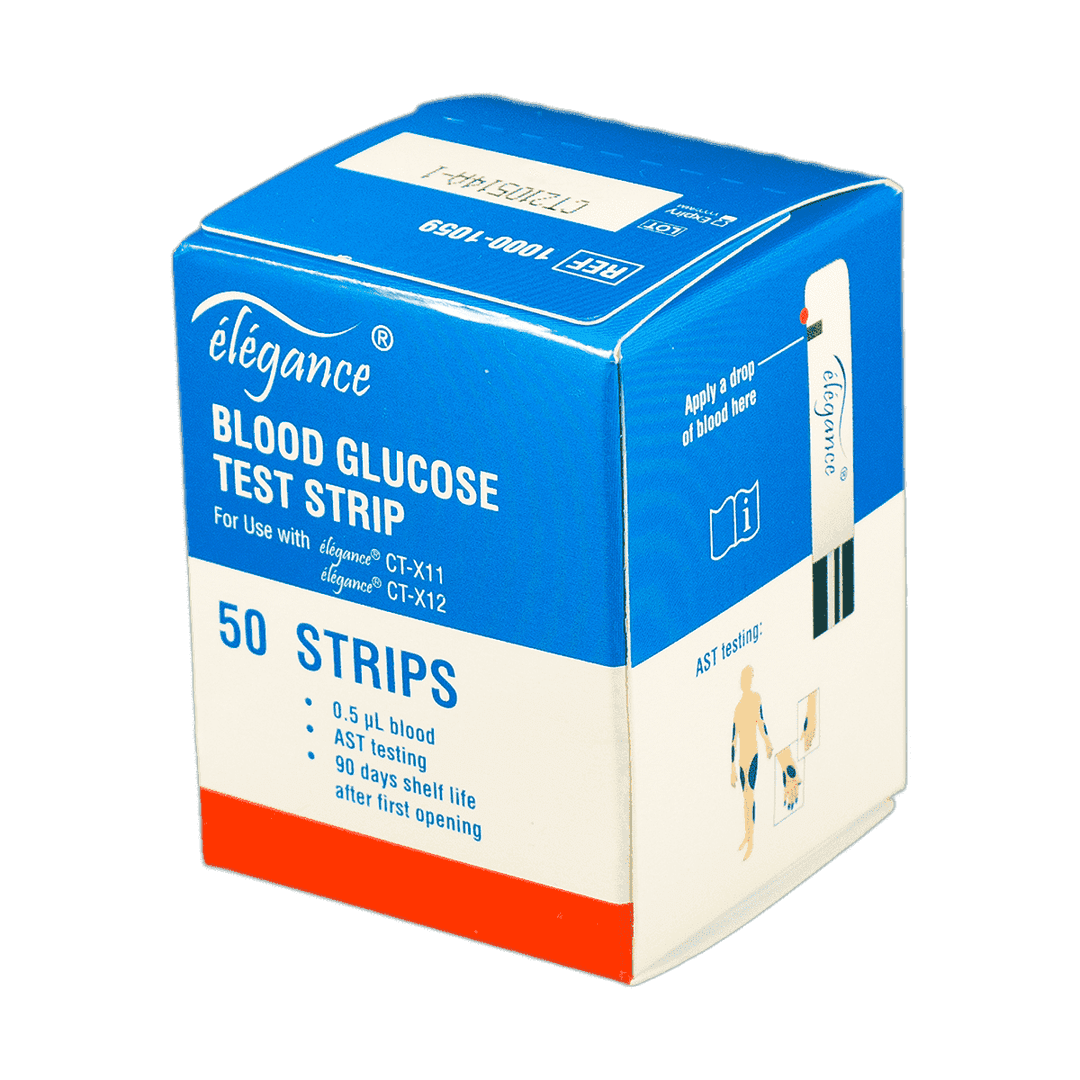 Qlükometr üçün strip Elegance 50 əd