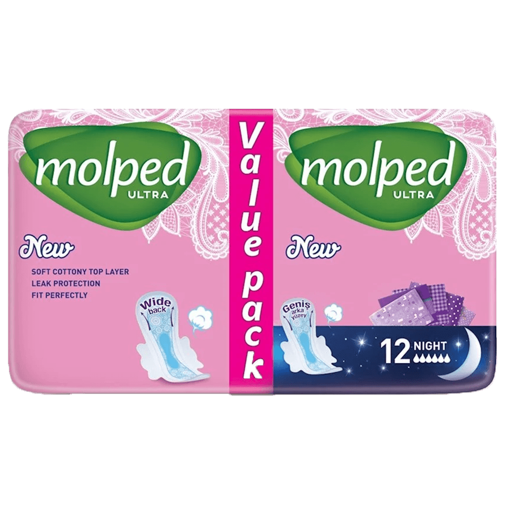 Molped Ultra gecə Ekonom Anatomik padlar, 12 əd