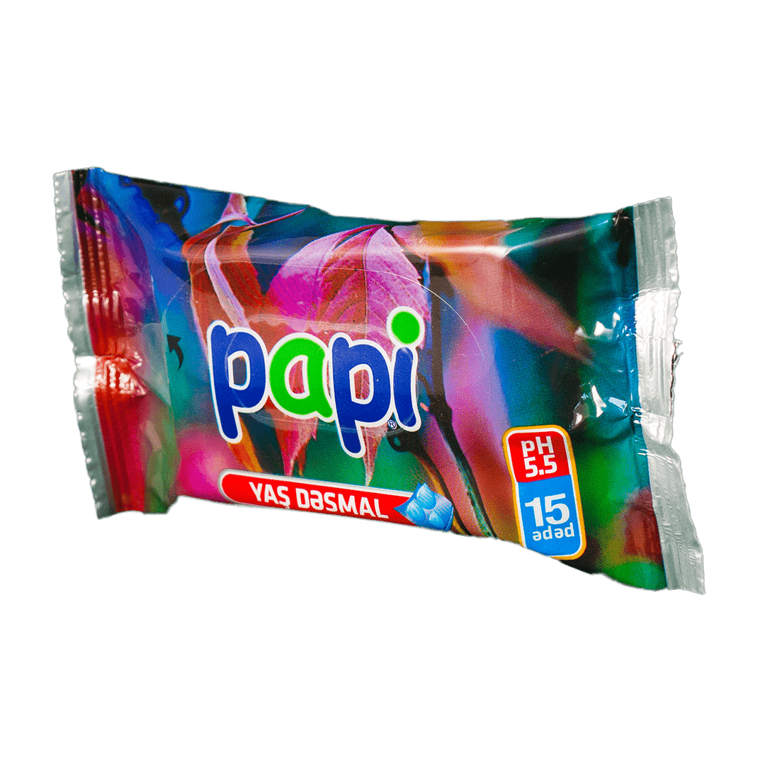 Nəm salfetlər Papi 15 əd