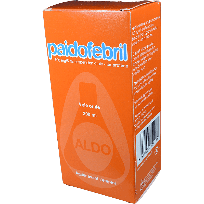 Paidoferbil 100 mg / 5 ml. 200 ml.