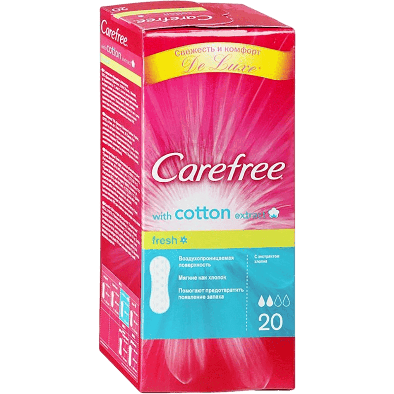 Carefree cotton extrafresh padlar 20 əd