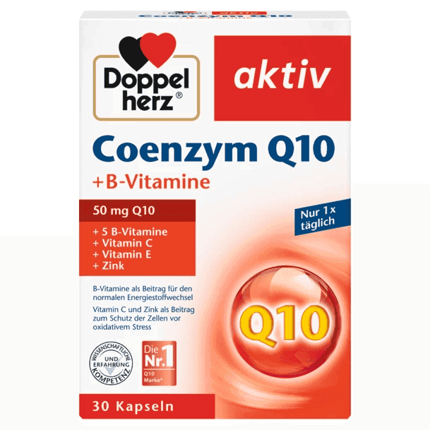 Doppel Herz aktiv Koenzim Q10 + Vitamin B + Vitamin E, 30 əd