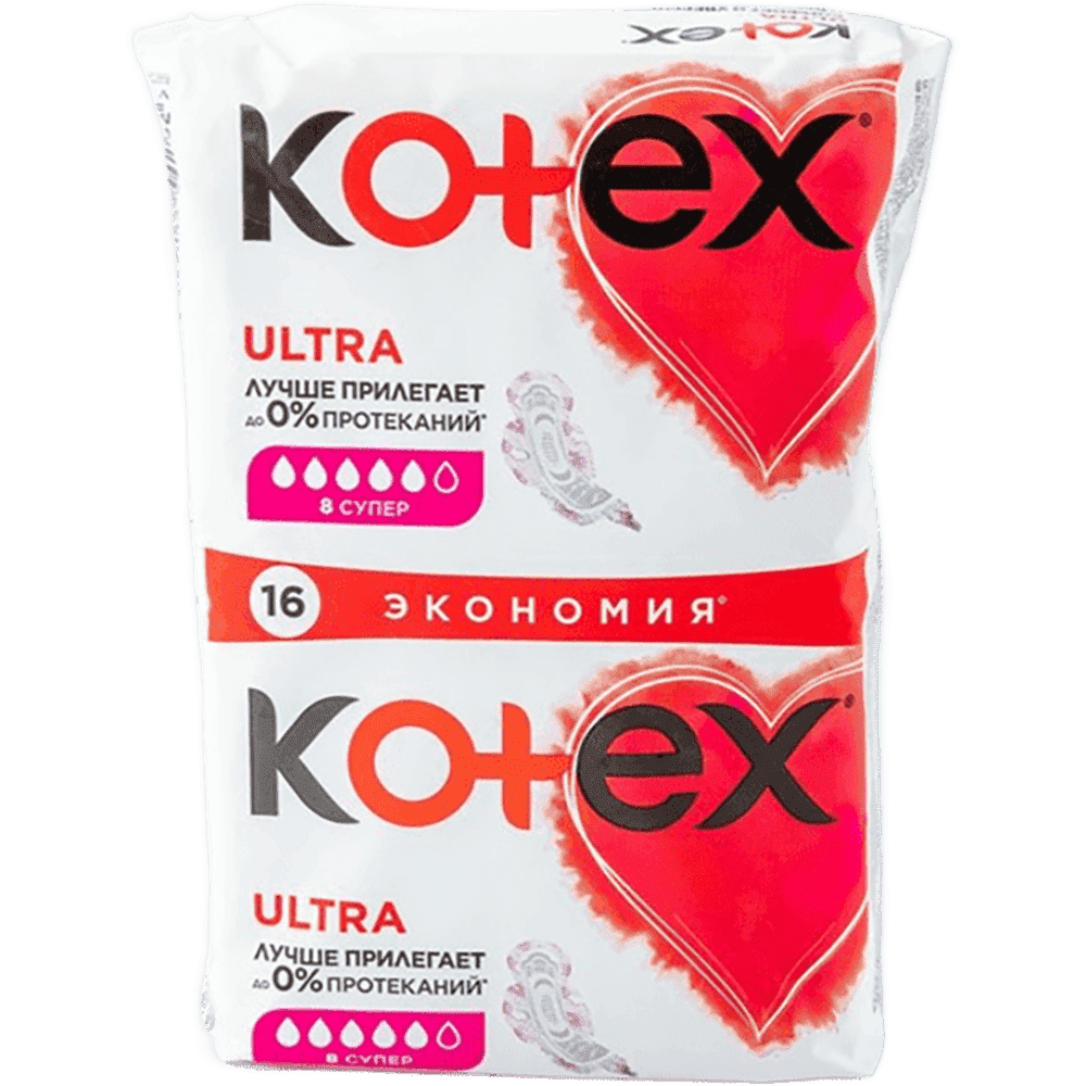 Kotex ultra super gigiyemik bez 16 ədədli