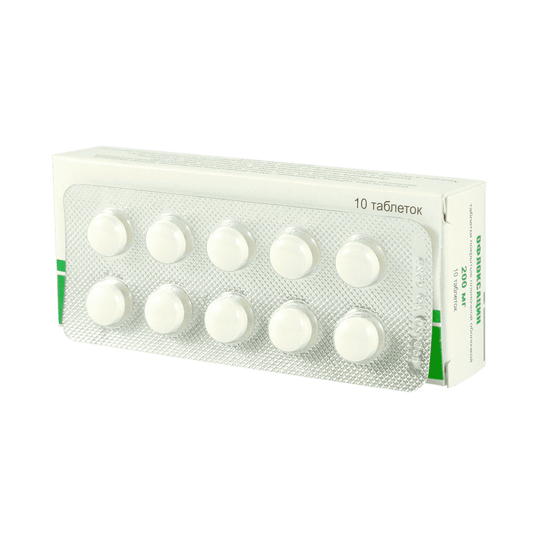 Ofloxacin 200 mq 10 əd