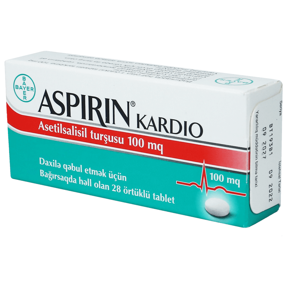 Aspirin cardio 100 mq 28əd.