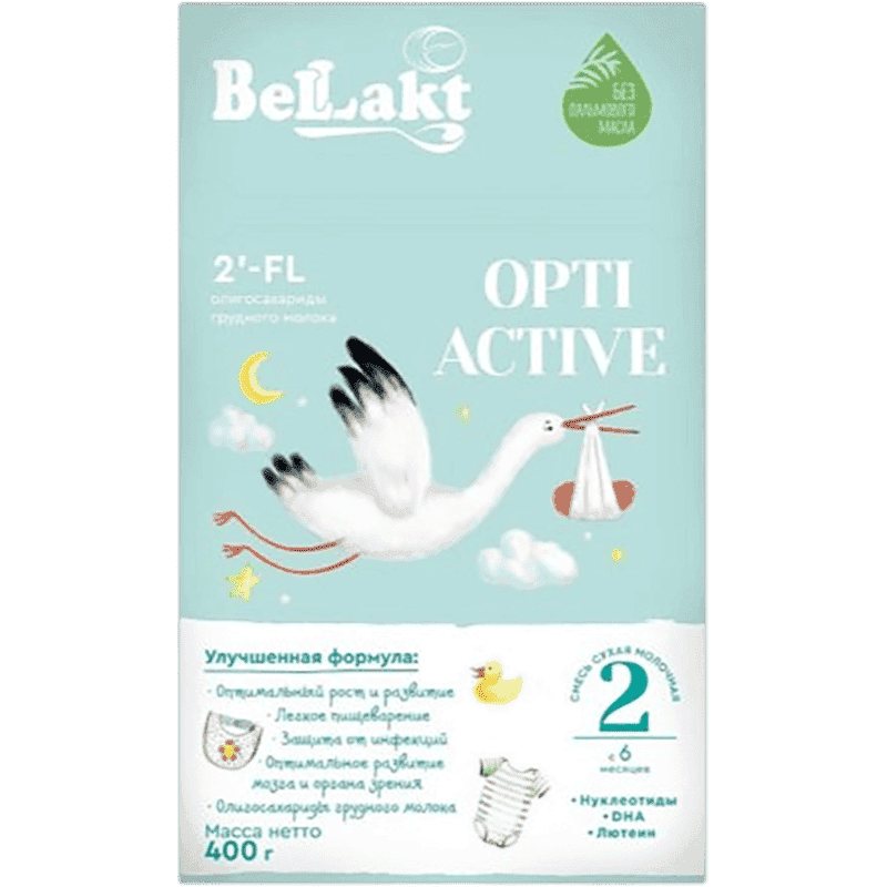 Uşaq qidası Bellakt Opti aktiv-2, 6-12 ay 400 q