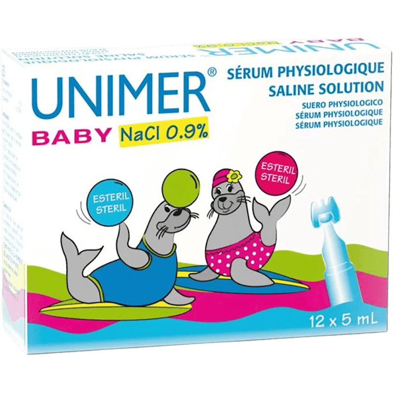 Unimer baby 0,9% 12x5 ml.