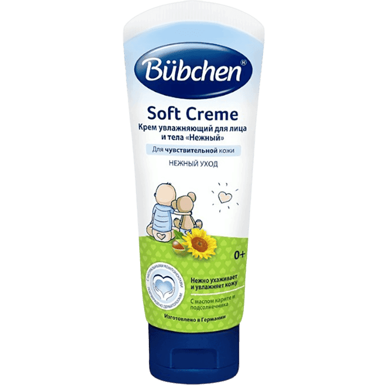 Üz və bədən üçün nəmləndirici Bubchen krem soft 75 ml