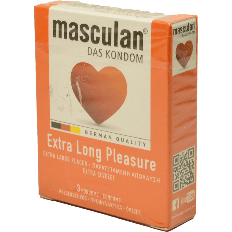 Qoruyucu "Masculan" special selection long pleasure 3 əd.