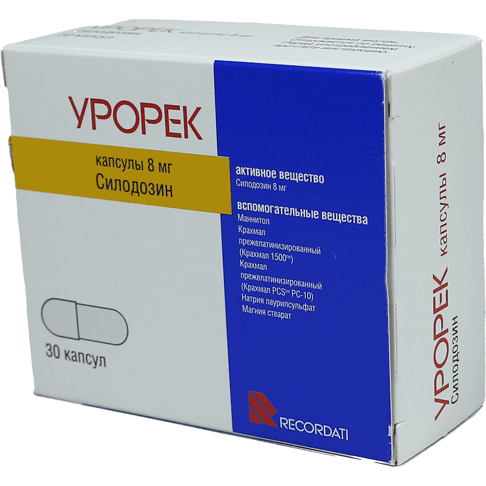 Урорек 8 мг 30 шт. 