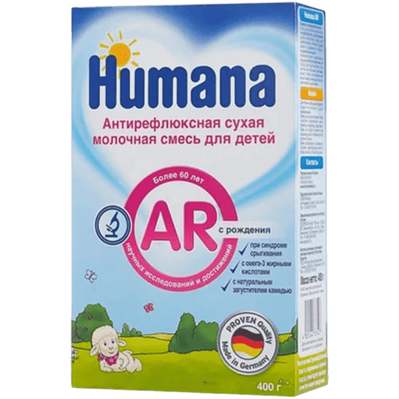 Uşaq qidası Humana AR antireflyuks expert hər yaş üçün 400 q