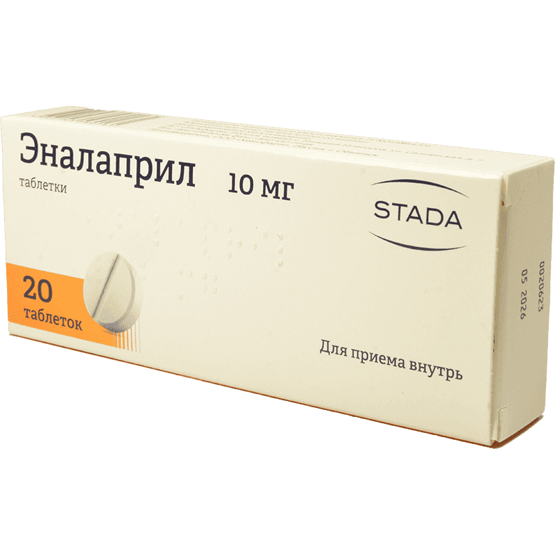 Enalapril 10 mq 20 əd