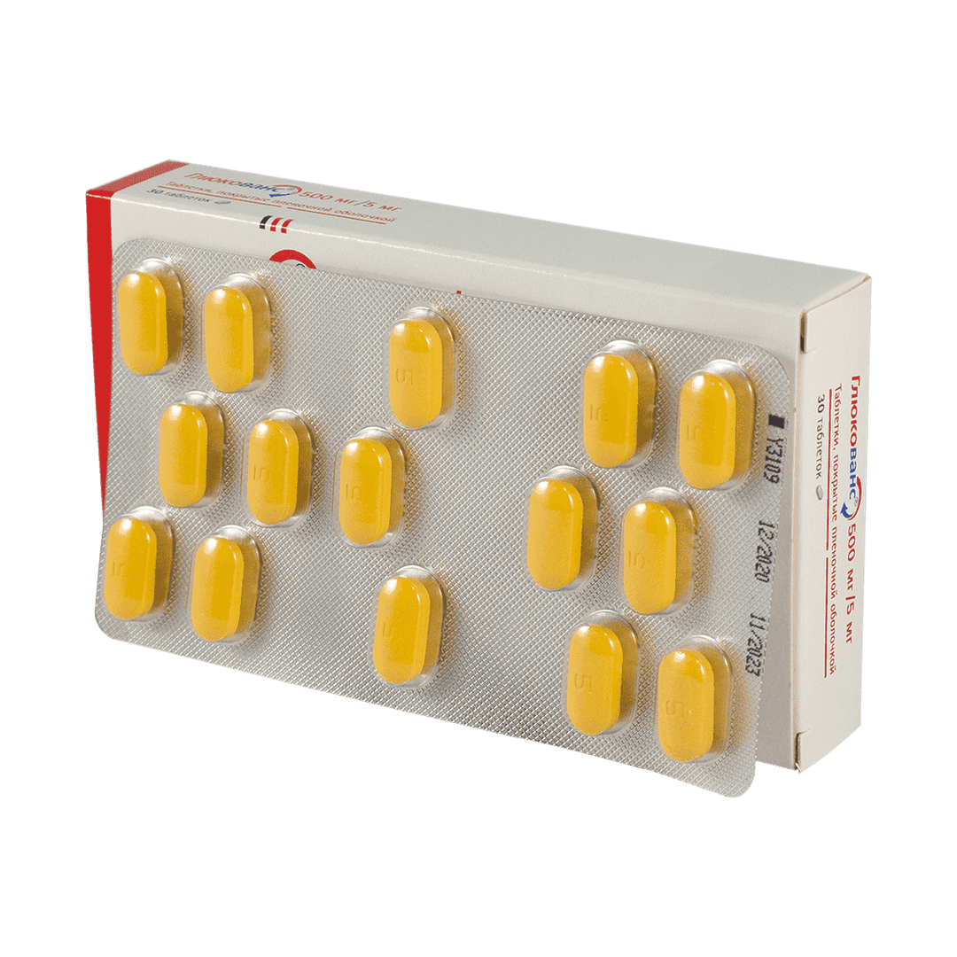 Glucovance 5 mq 30 əd.