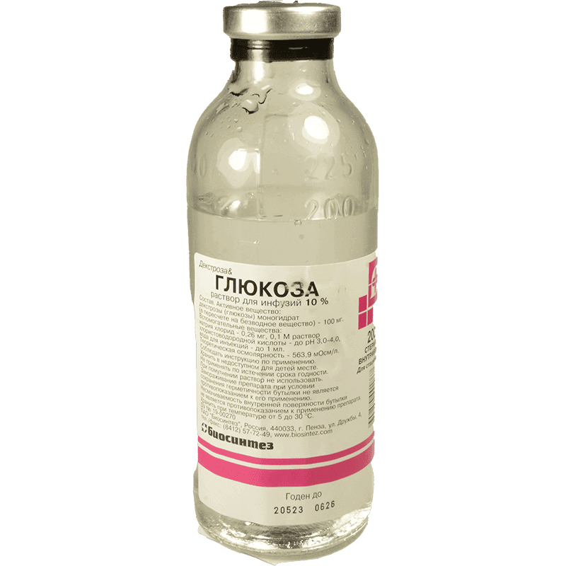 Qlükoza 10 % 200 ml