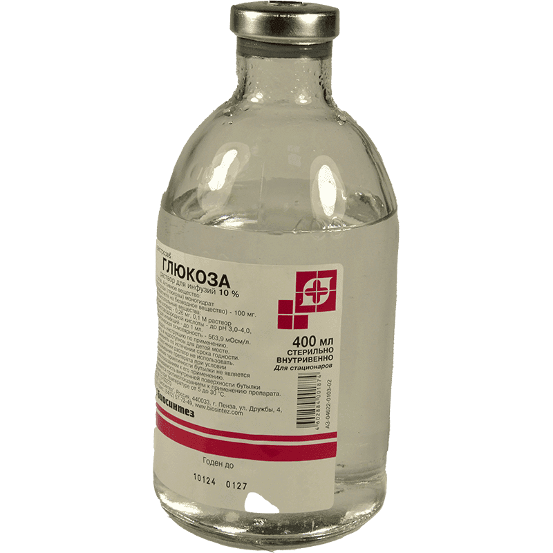 Qlükoza 10% 400 ml