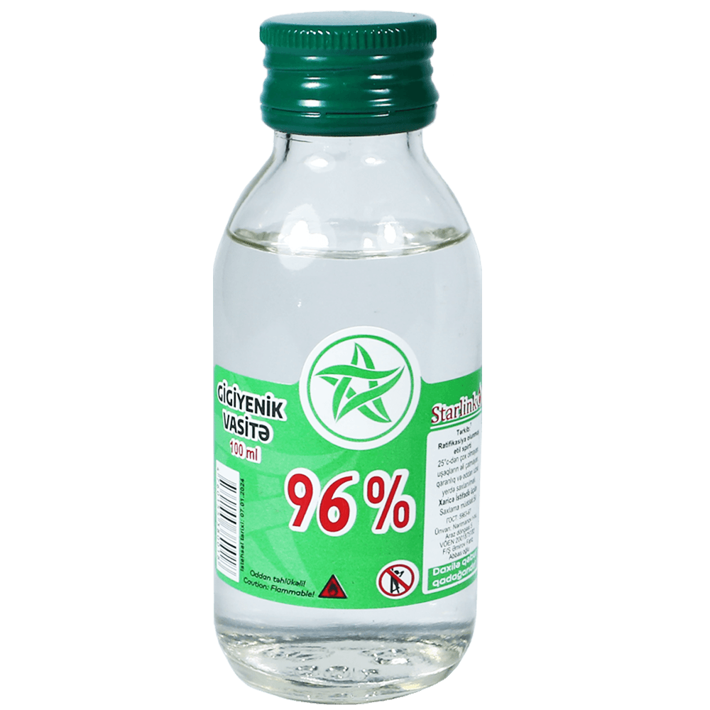 Tibbi spirt 96% 100 ml