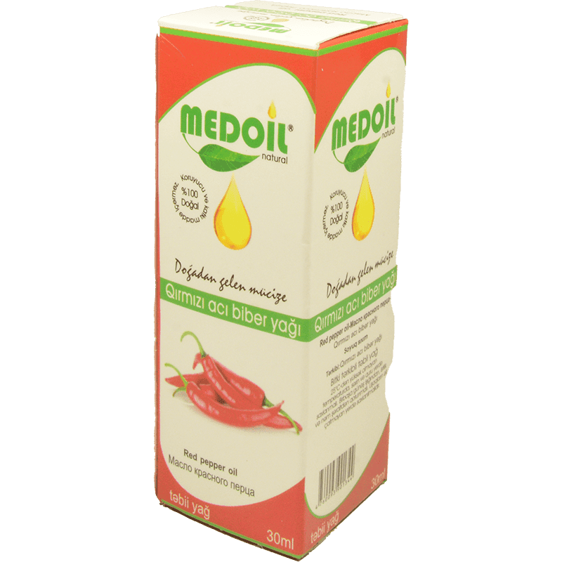Qırmızı bibərin yağı 30 ml.