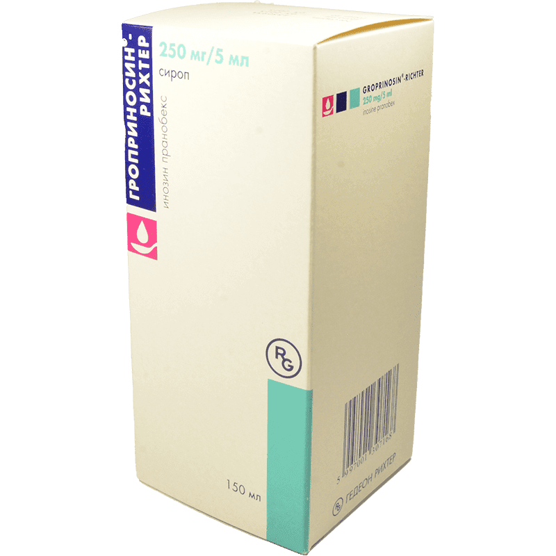 Groprinosin 250 mg./5 ml. 150 ml.