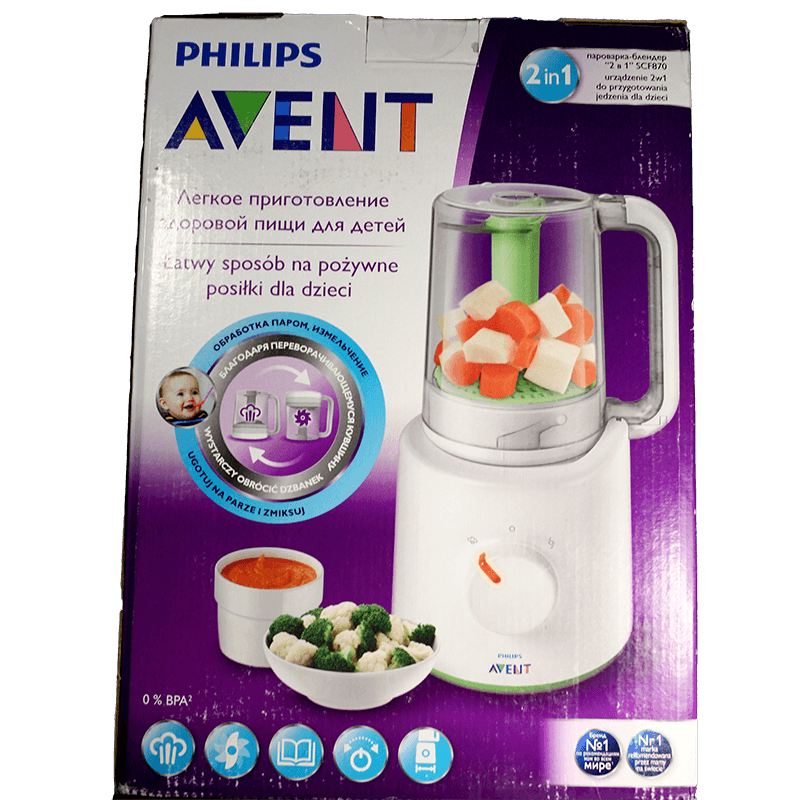 Buxarlayıcı-blender "2-si 1-də", buxarlayıcı - 850ml, qarışdırıcı - 450ml