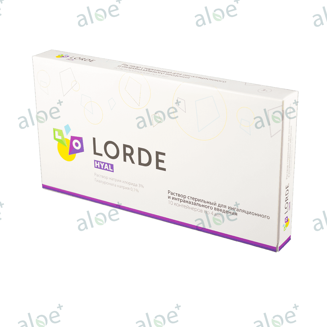Lorde Hyal, 3% 4 ml inhalyasiya üçün nebula 10 əd