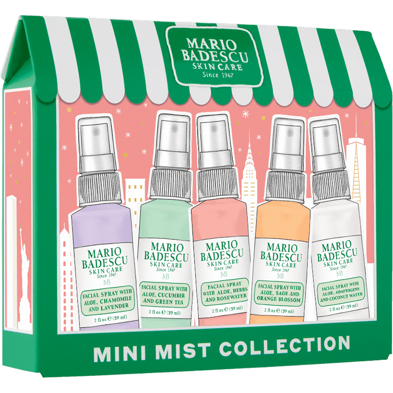 Mario Badescu Bayram mini Mist kolleksiyası 2024 beş üz spreyi dəsti 59 ml x 5