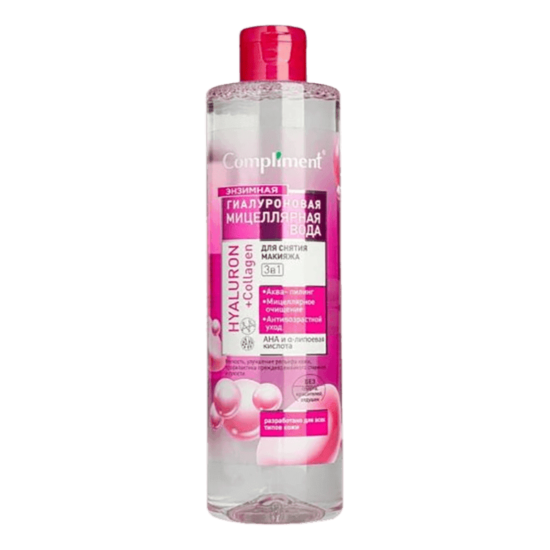 Makiyajı təmizləmək üçün enzim hialuron miselyar suyu 500 ml