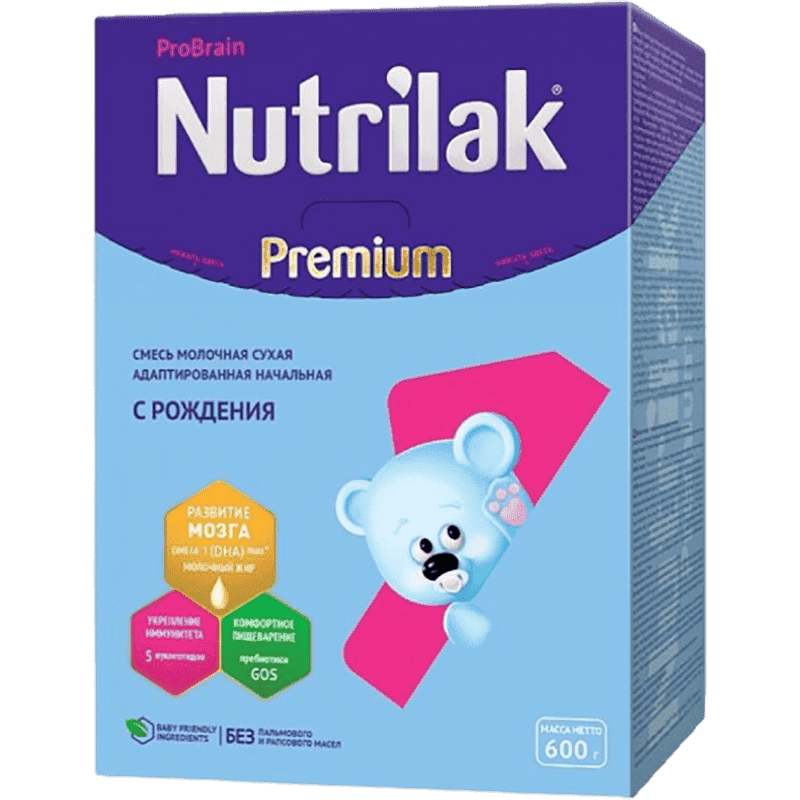 Uşaq qidası Nutrilac-premium prebiotik, 600 q