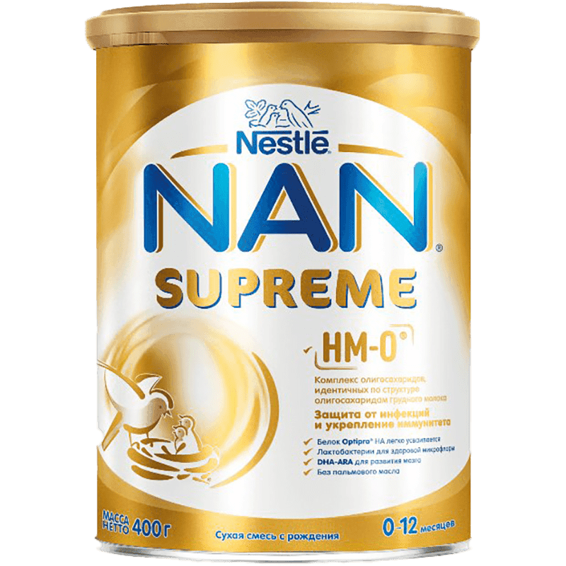 Детс. питание НАН супреме 0-12 месяц  (7162 new) 400 гр (Uşaq yeməyi) (Nestle)