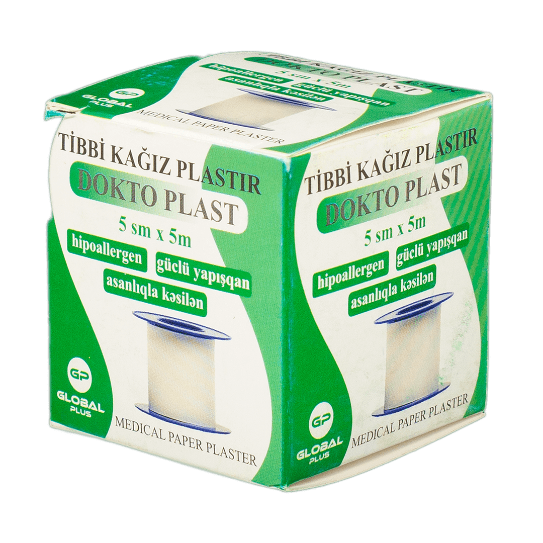Dokto Plast kağız yara bandı 5 sm x 5 sm