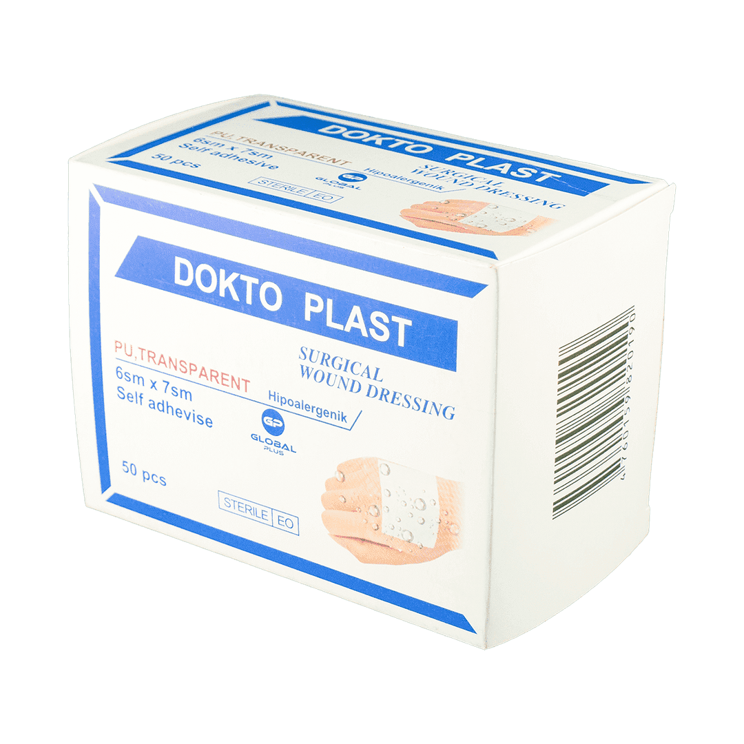 Dokto plast yara bandı 6 sm x 7 sm 50 əd