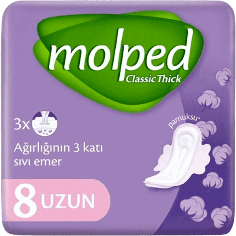 Molped klassik thick long padlar 8 əd