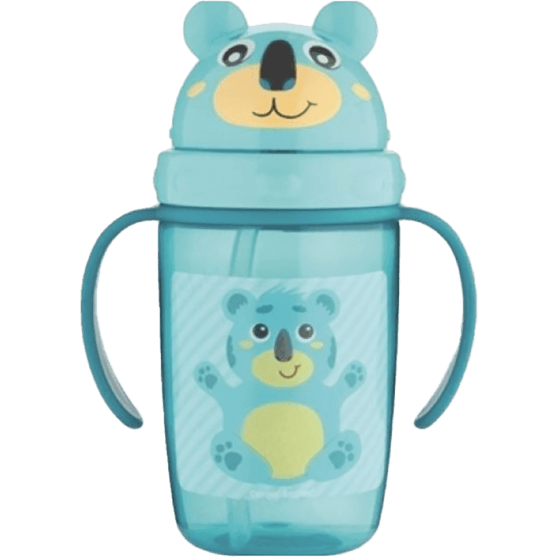 Silikon boru ilə fincan Helli Little, firuzəyi 400 ml
