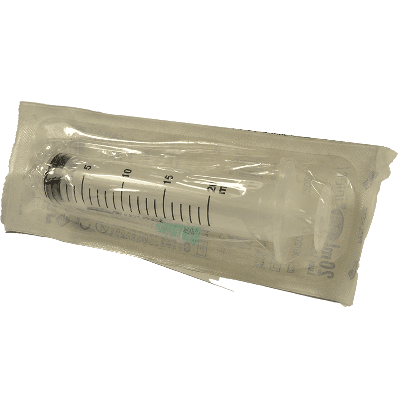 Şpris 20 ml 21GX38mm Luer Lock SET 3P rezin porş ilə