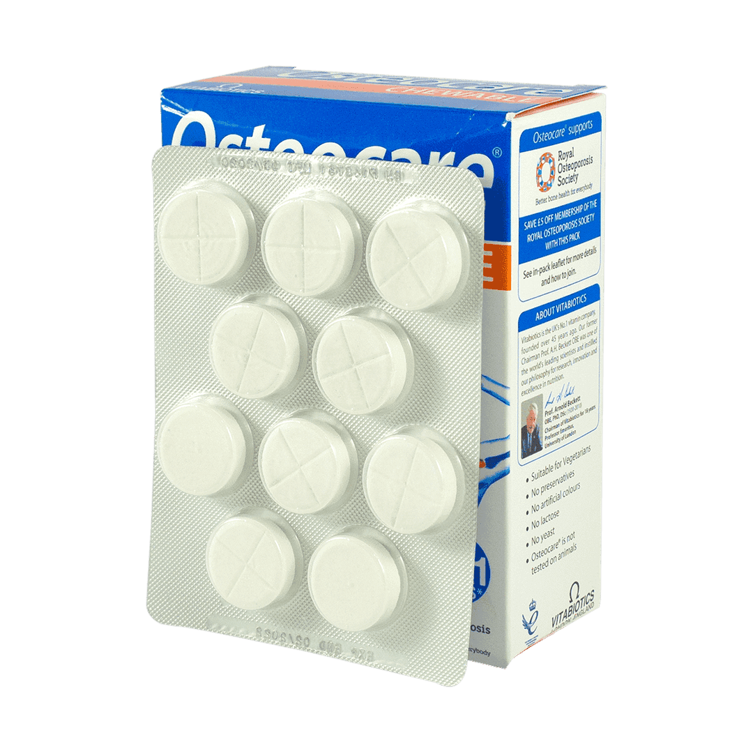 Osteokea Çeynəmə Kalsium, Magnesium, Vit D, Sink 30 Əd.
