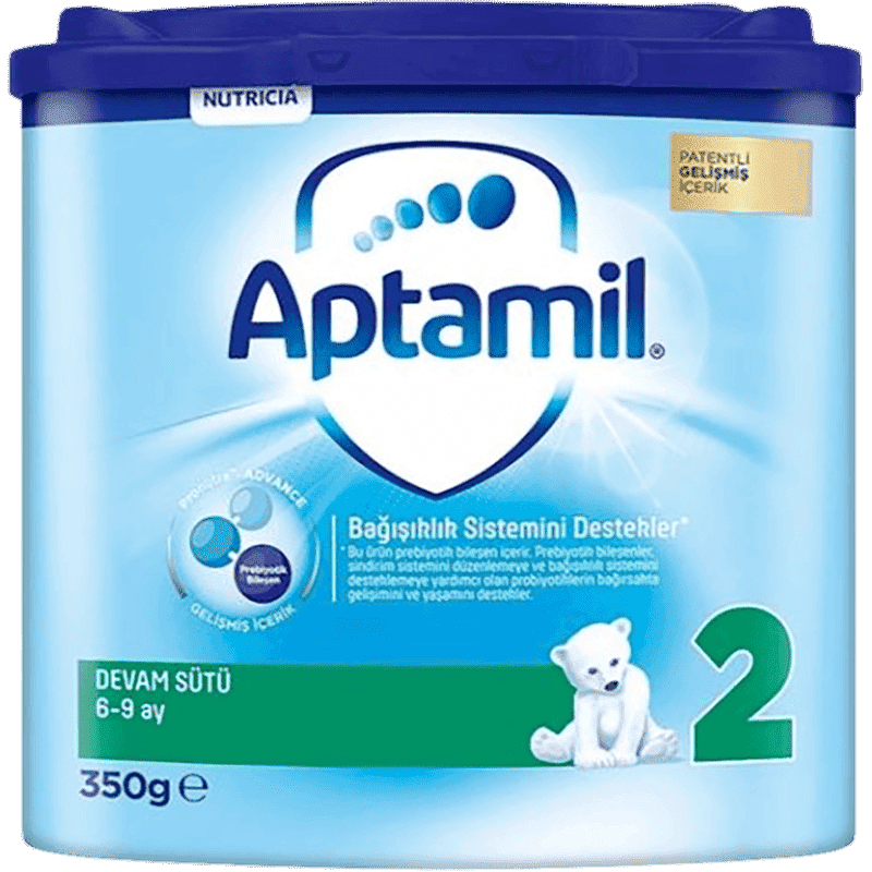Uşaq qidası Aptamil-2 süd, immunofortis, prebiotiklər 350 q