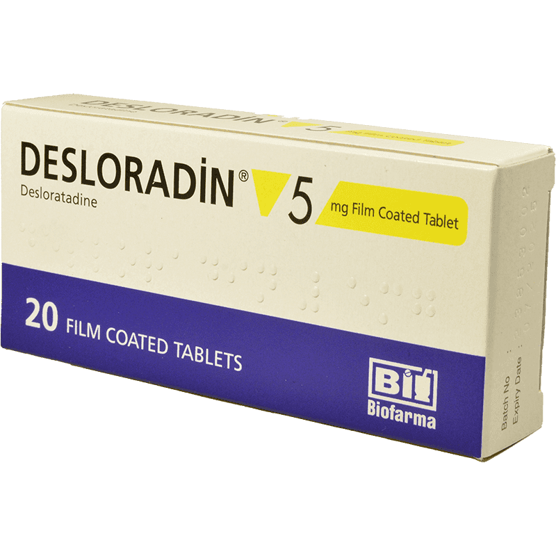Desloradin 5 mg. 20 əd.